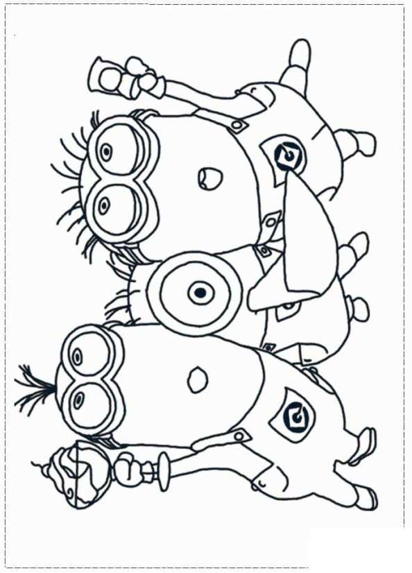 Kids-n-fun.com | Coloring page Minions minions 15